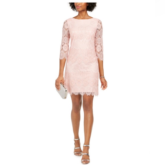 sequined lace midi dress Belle Sequin Lace Panel Midi Dress